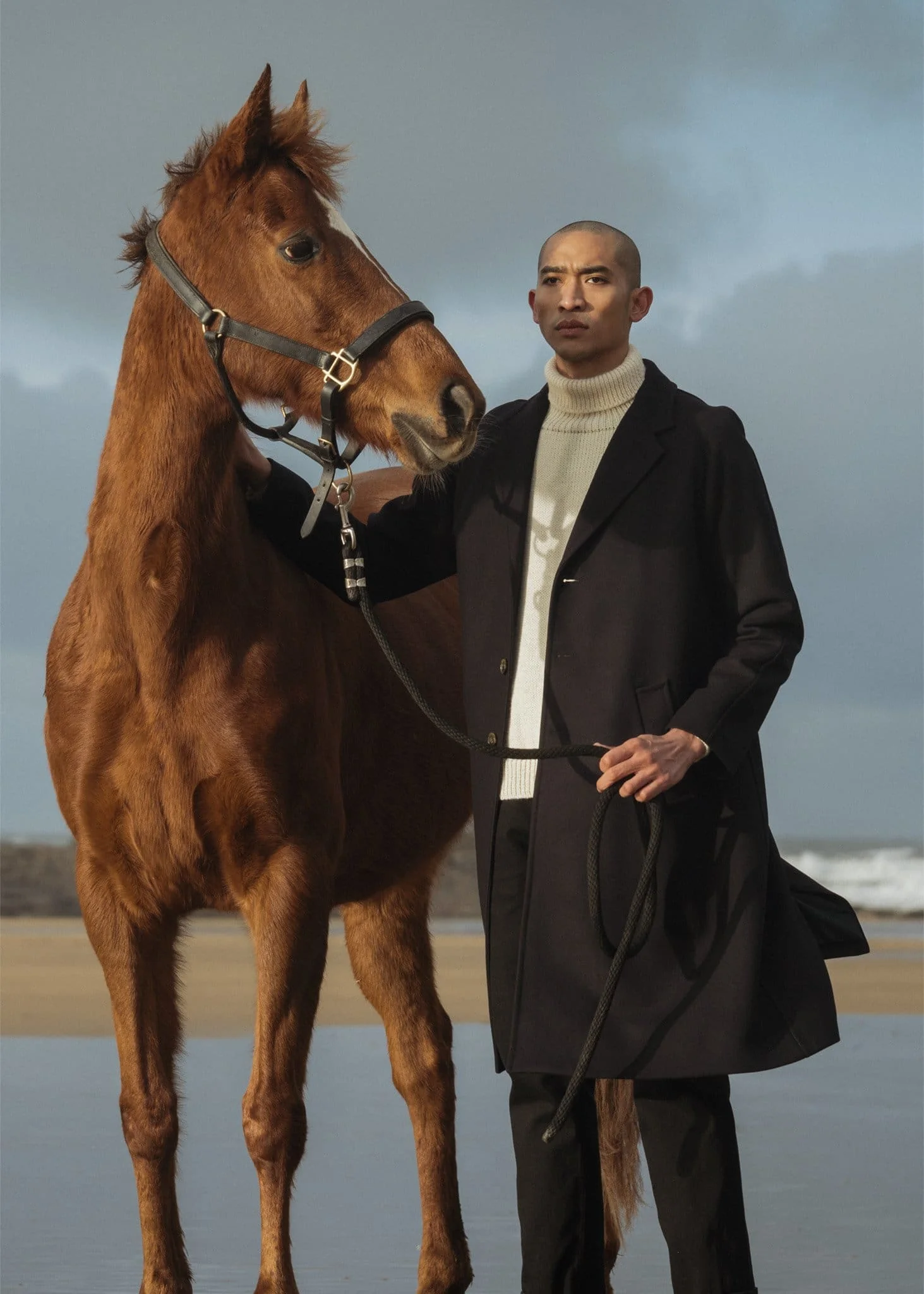 Men's Chesterfield Overcoat Black - Image 6