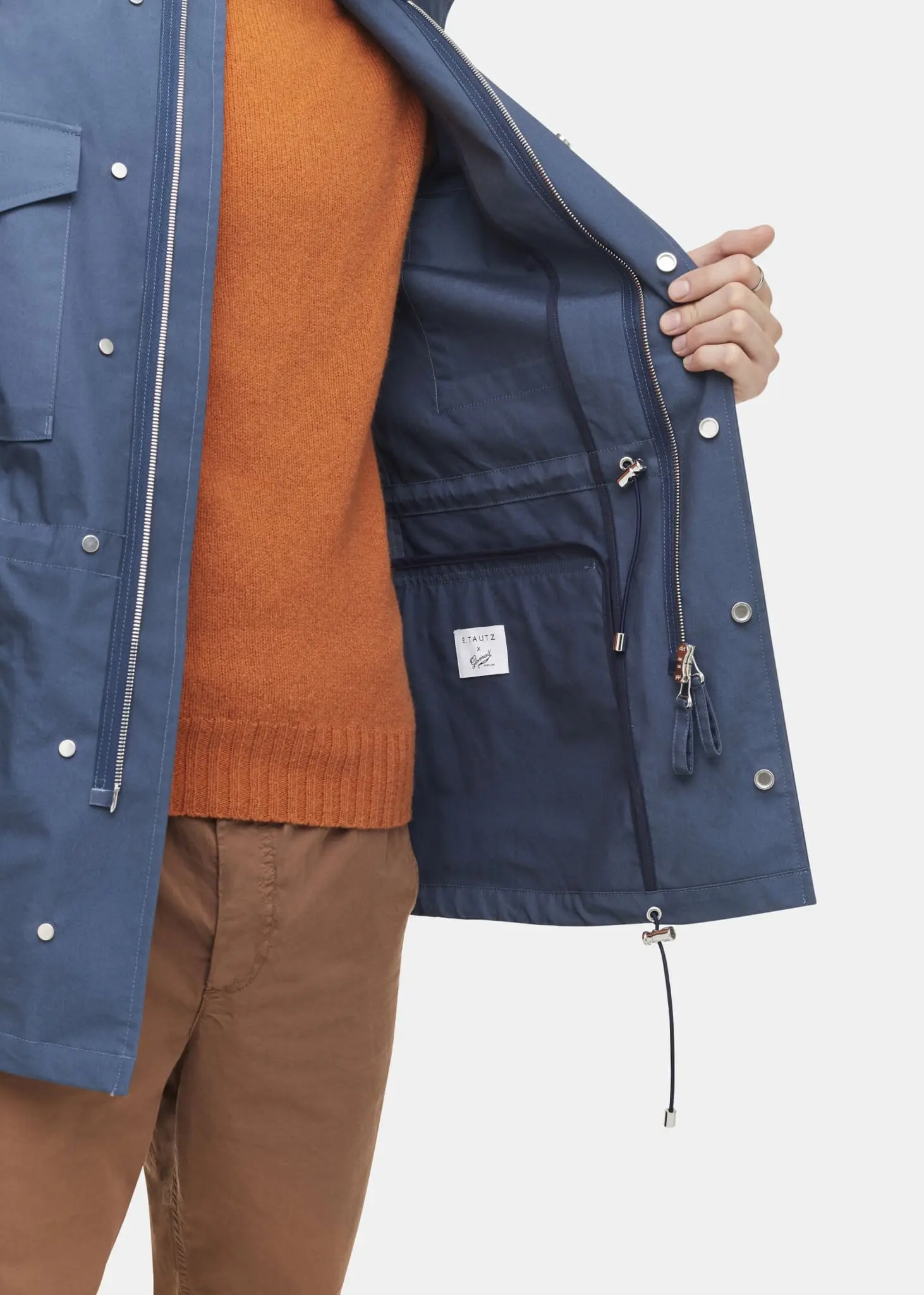 Men's E. Tautz x Gloverall Field Jacket Blue - Image 11