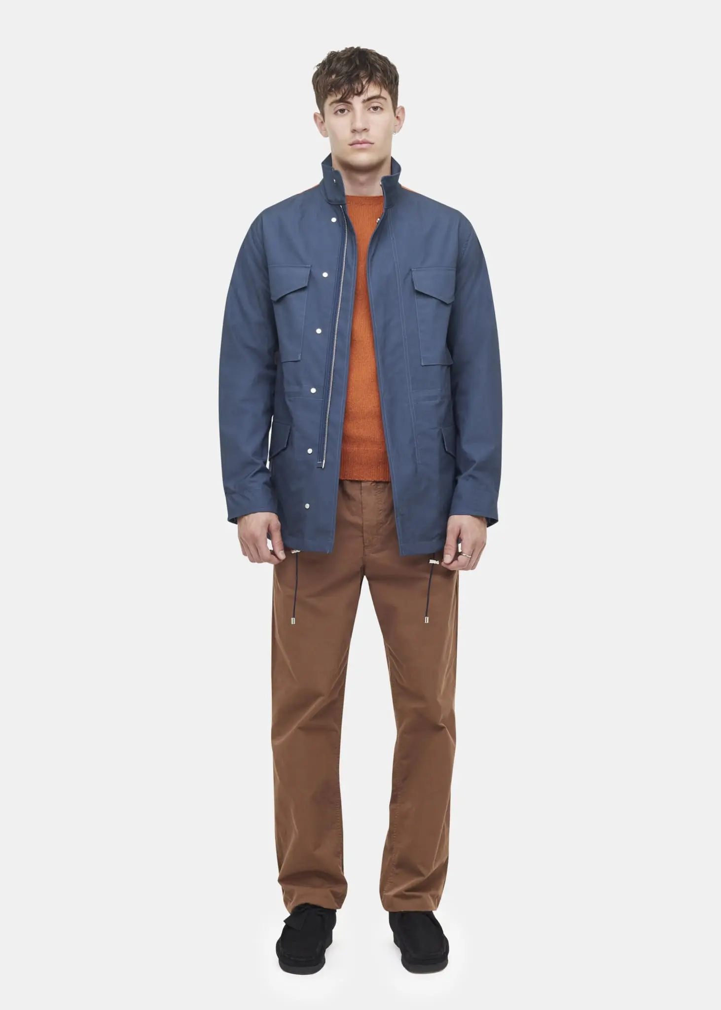 Men's E. Tautz x Gloverall Field Jacket Blue - Image 12