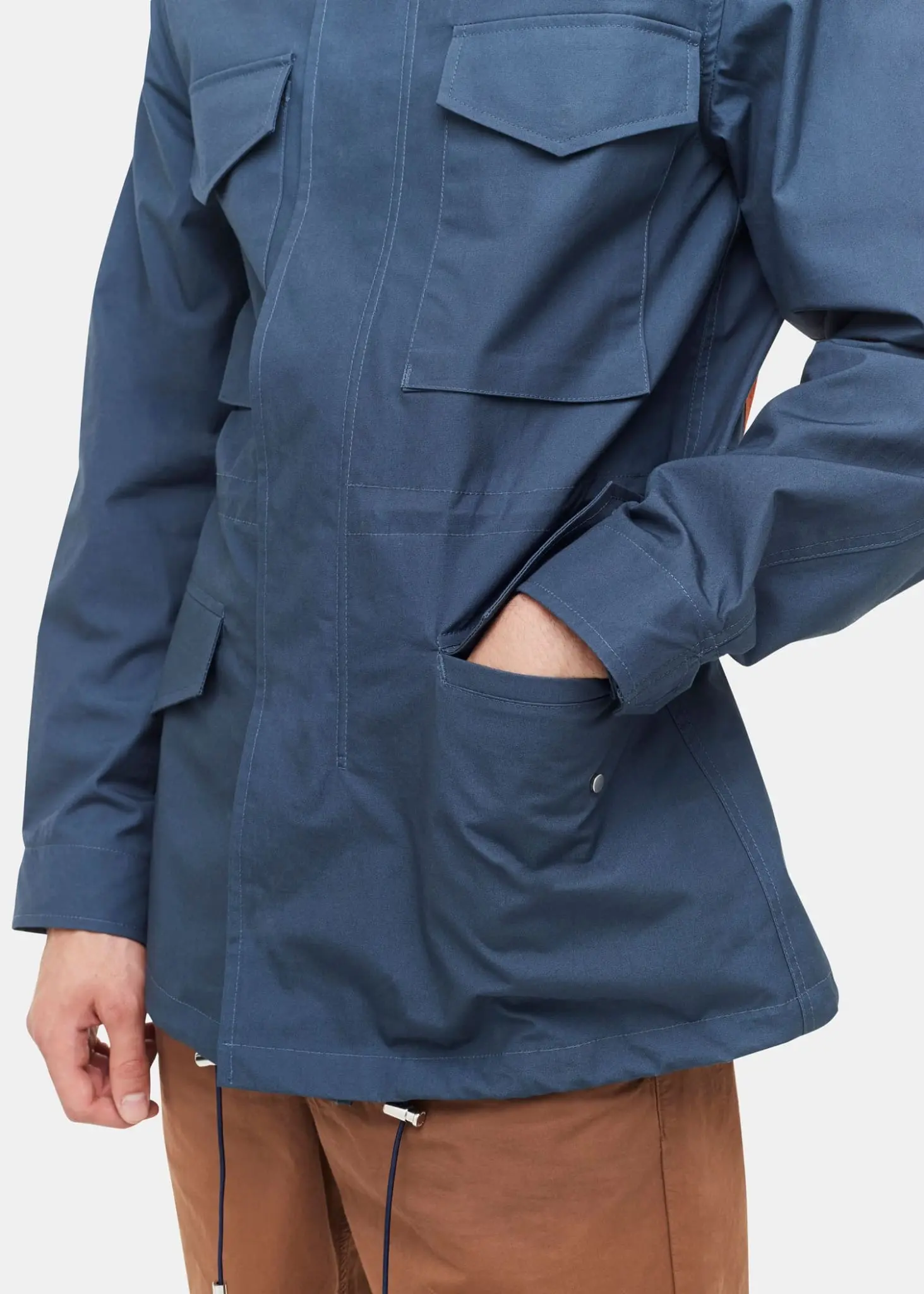 Men's E. Tautz x Gloverall Field Jacket Blue - Image 8