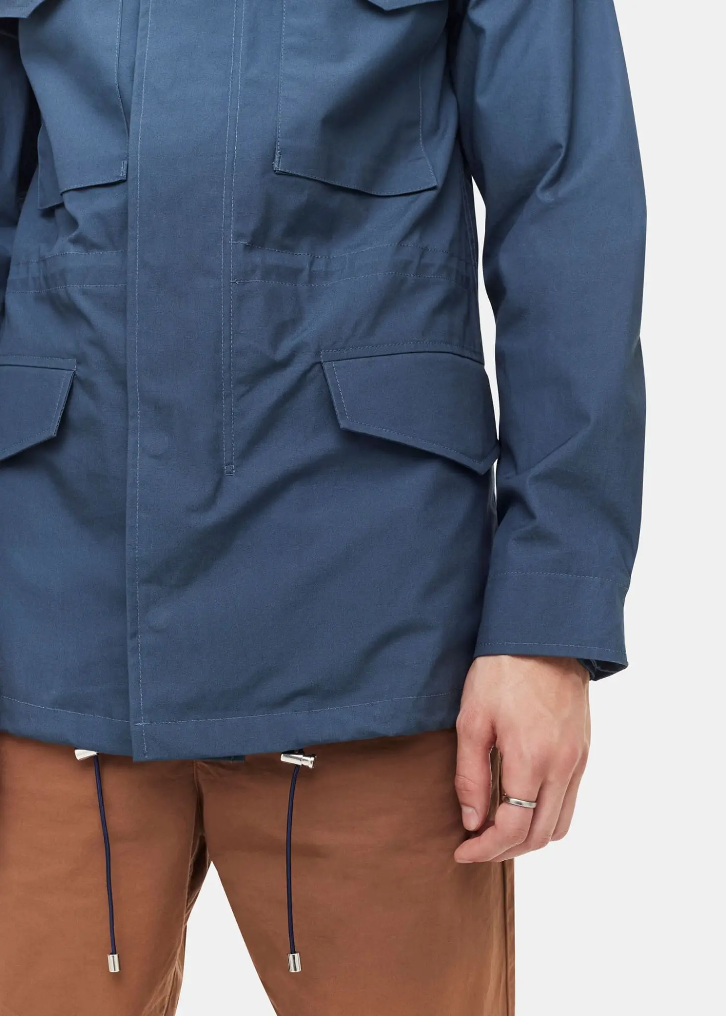 Men's E. Tautz x Gloverall Field Jacket Blue - Image 9