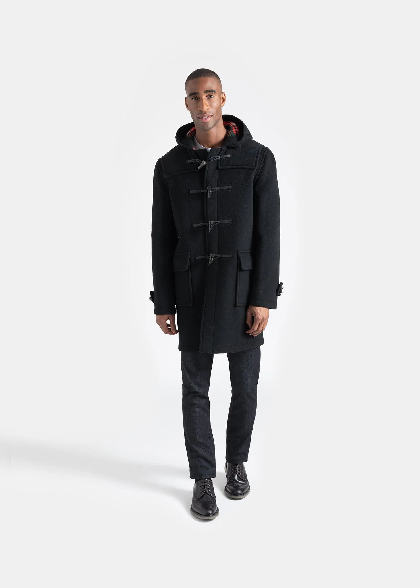 Men's Morris Duffle Coat Black Stewart - Image 3