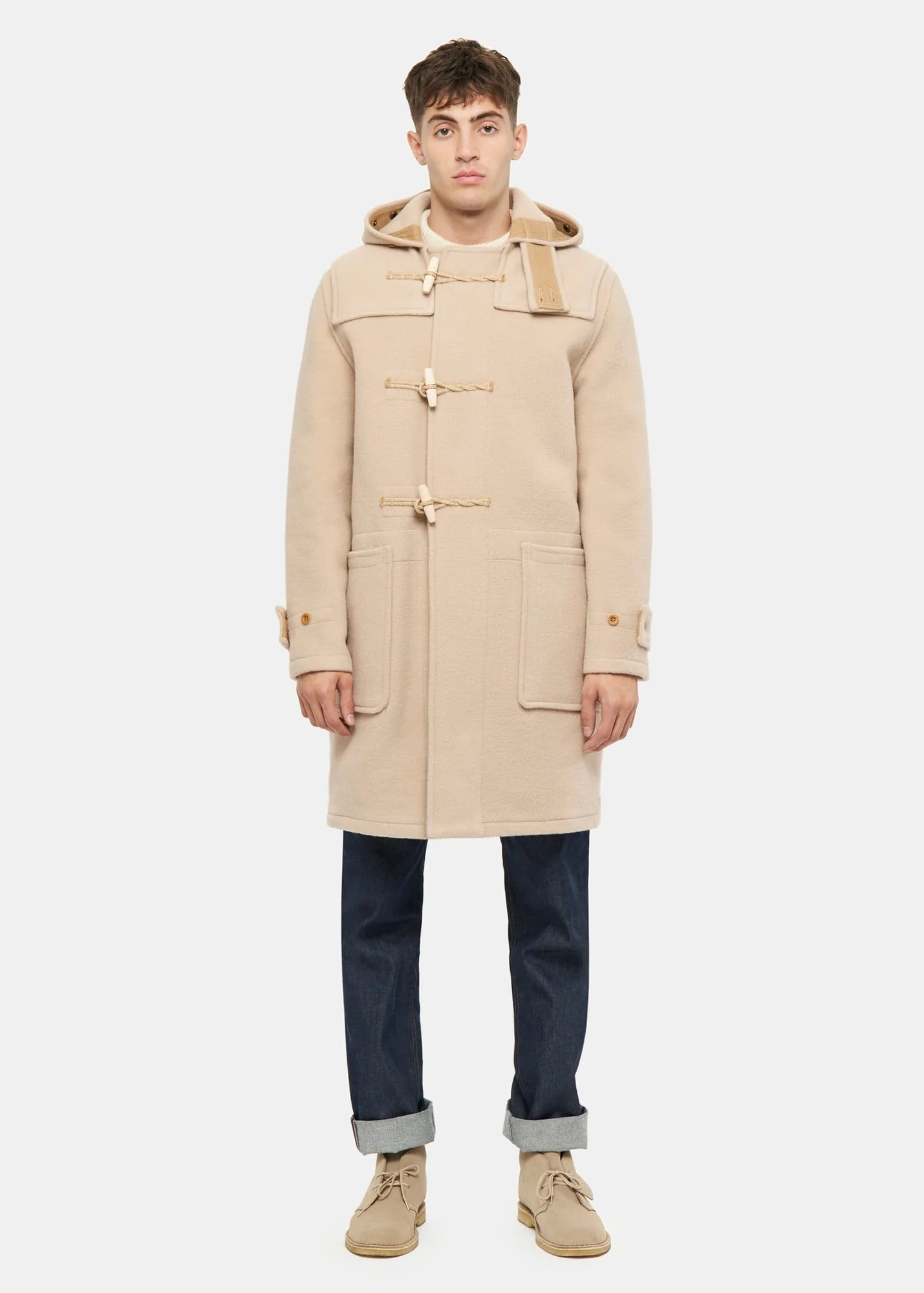 Men's Original Monty Duffle Coat Natural - Image 3