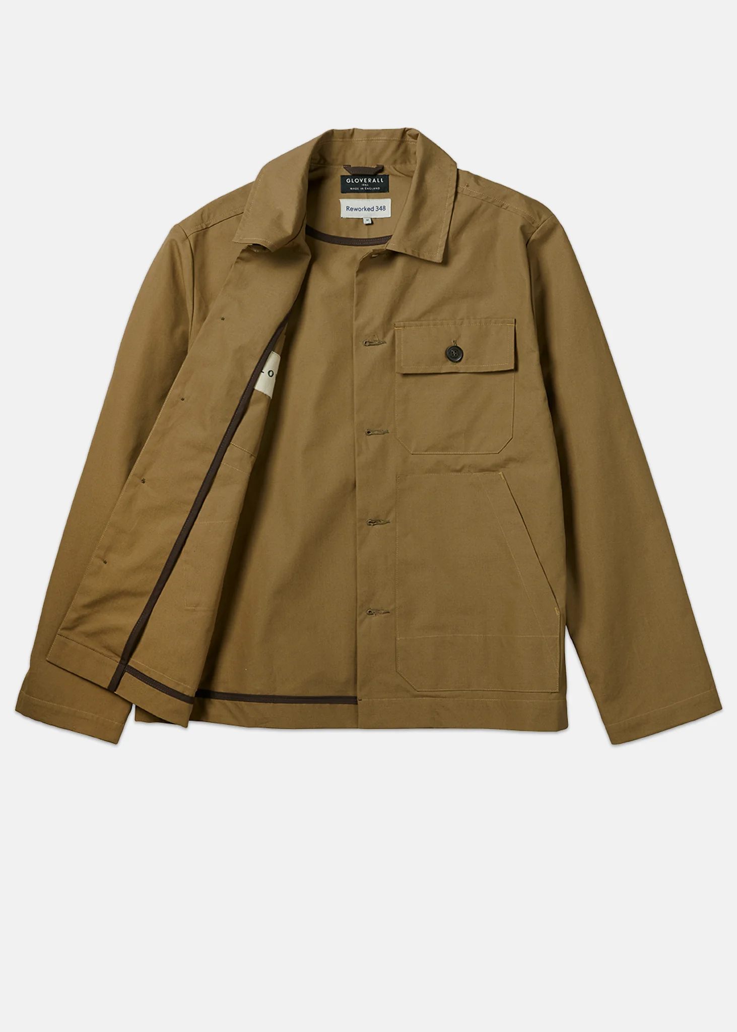 Men's Renewed Works Button Jacket Sand - Image 3