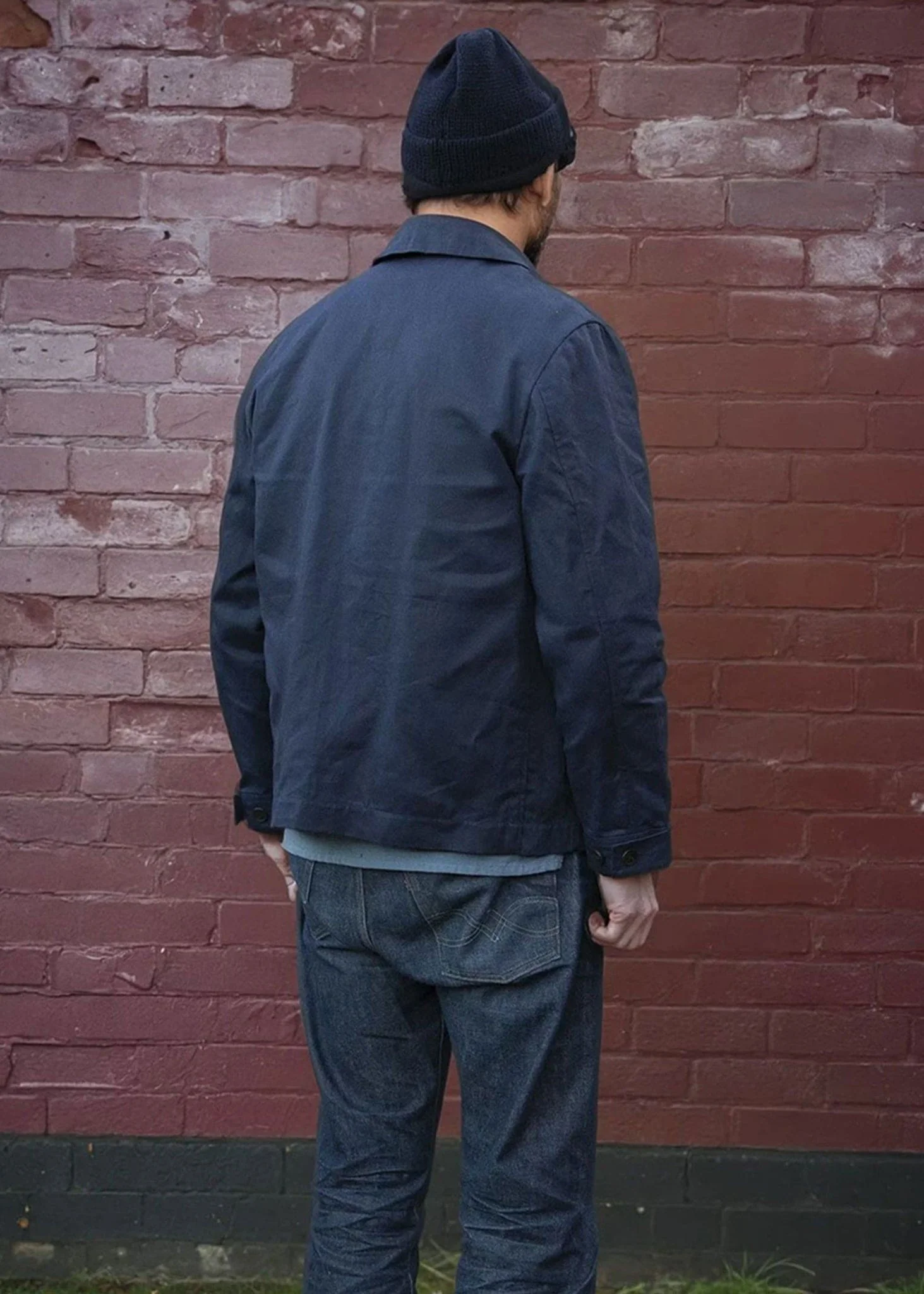 Men's Renewed Works Jacket Navy - Image 6