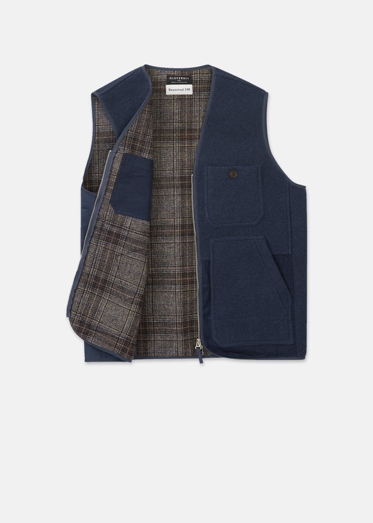 Men's Renewed Works Vest Navy - Image 4