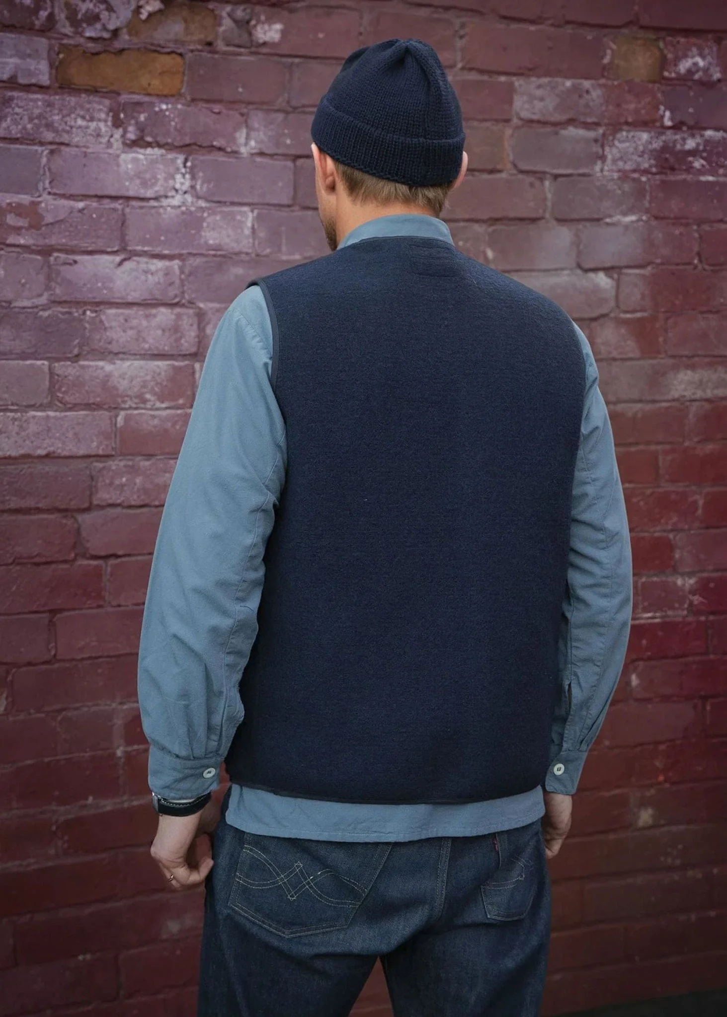 Men's Renewed Works Vest Navy - Image 6