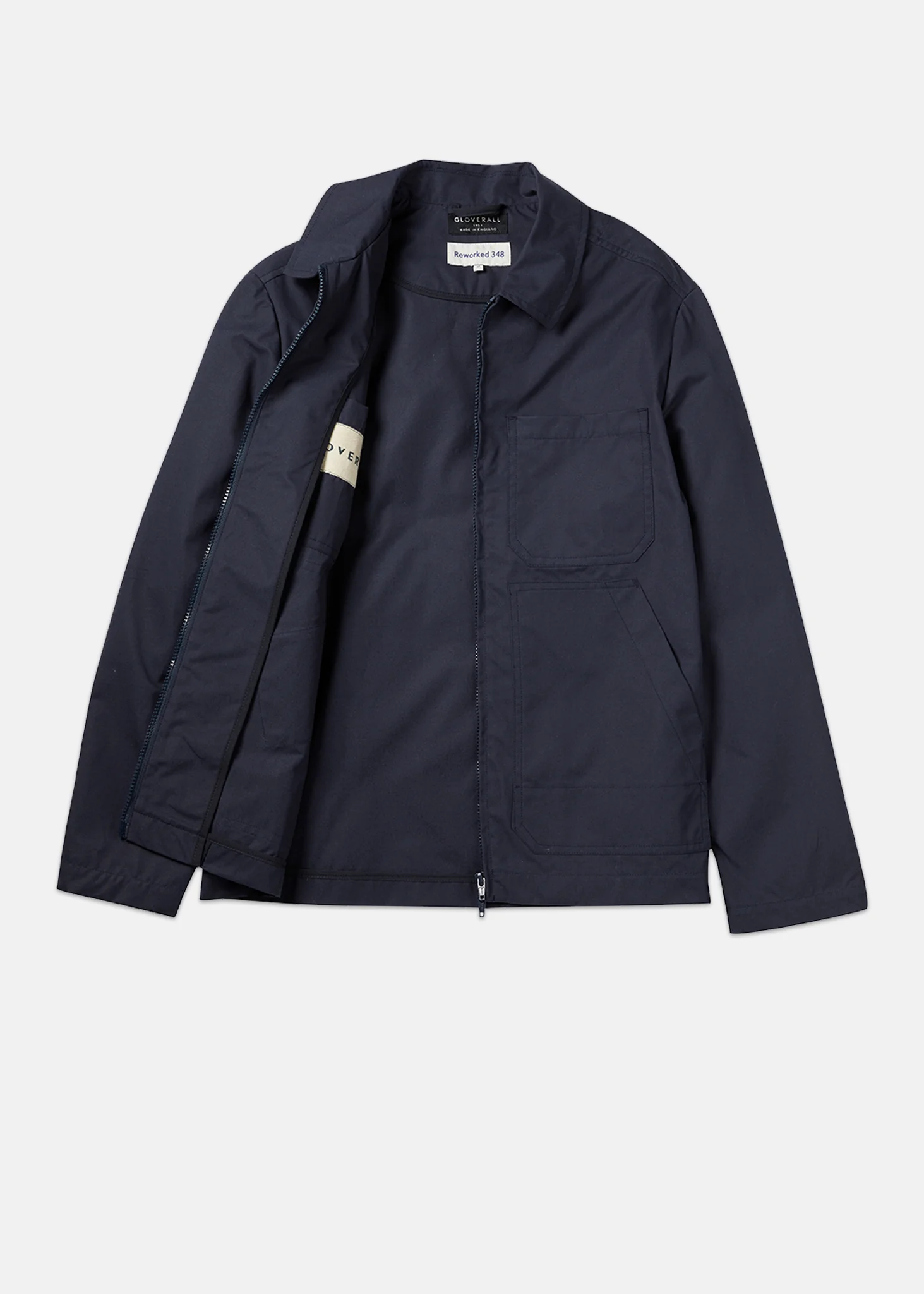 Men's Renewed Works Zip Jacket Navy - Image 3