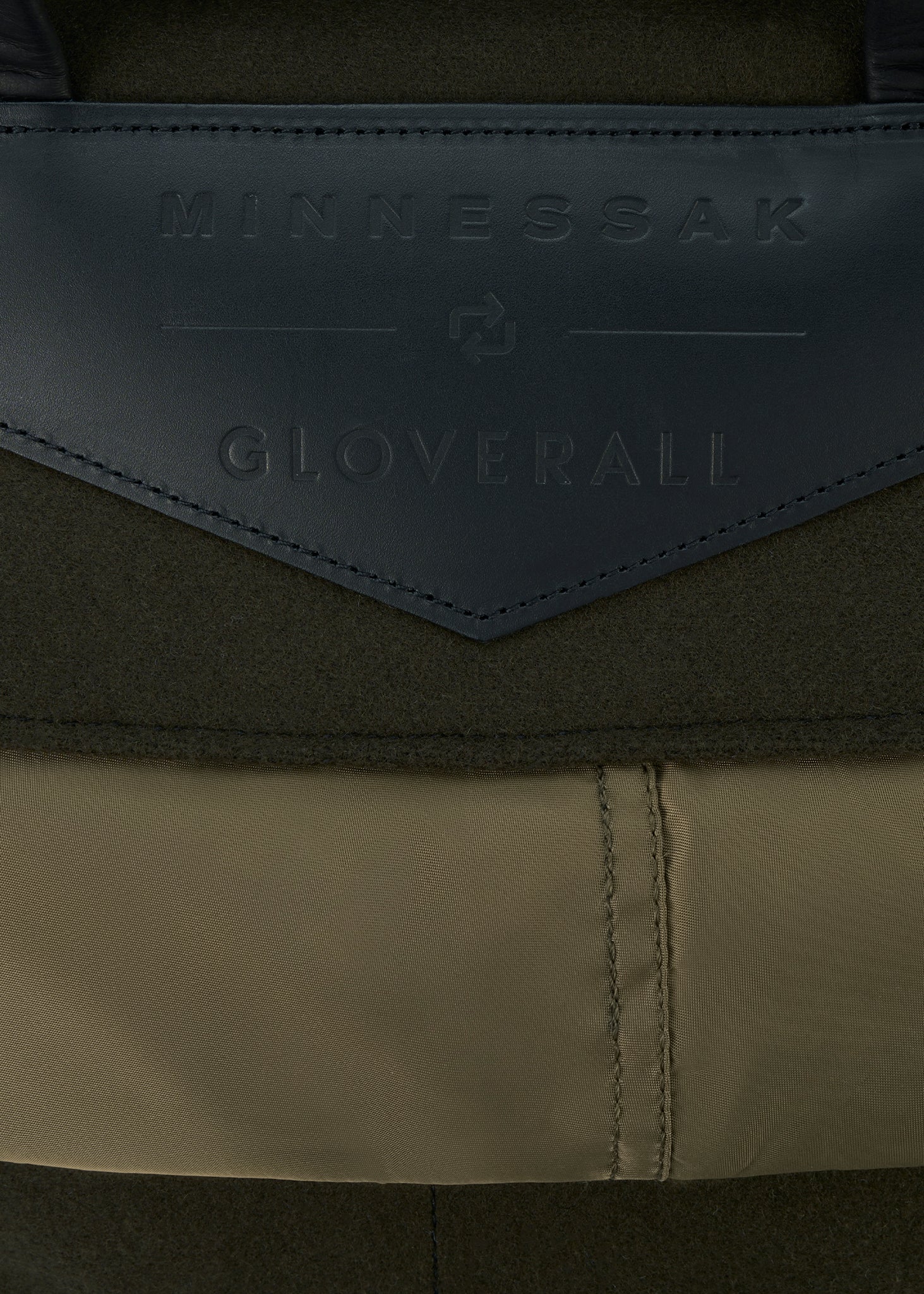 Unisex Gloverall x Minnessak Cross Body Bag Khaki - Image 10