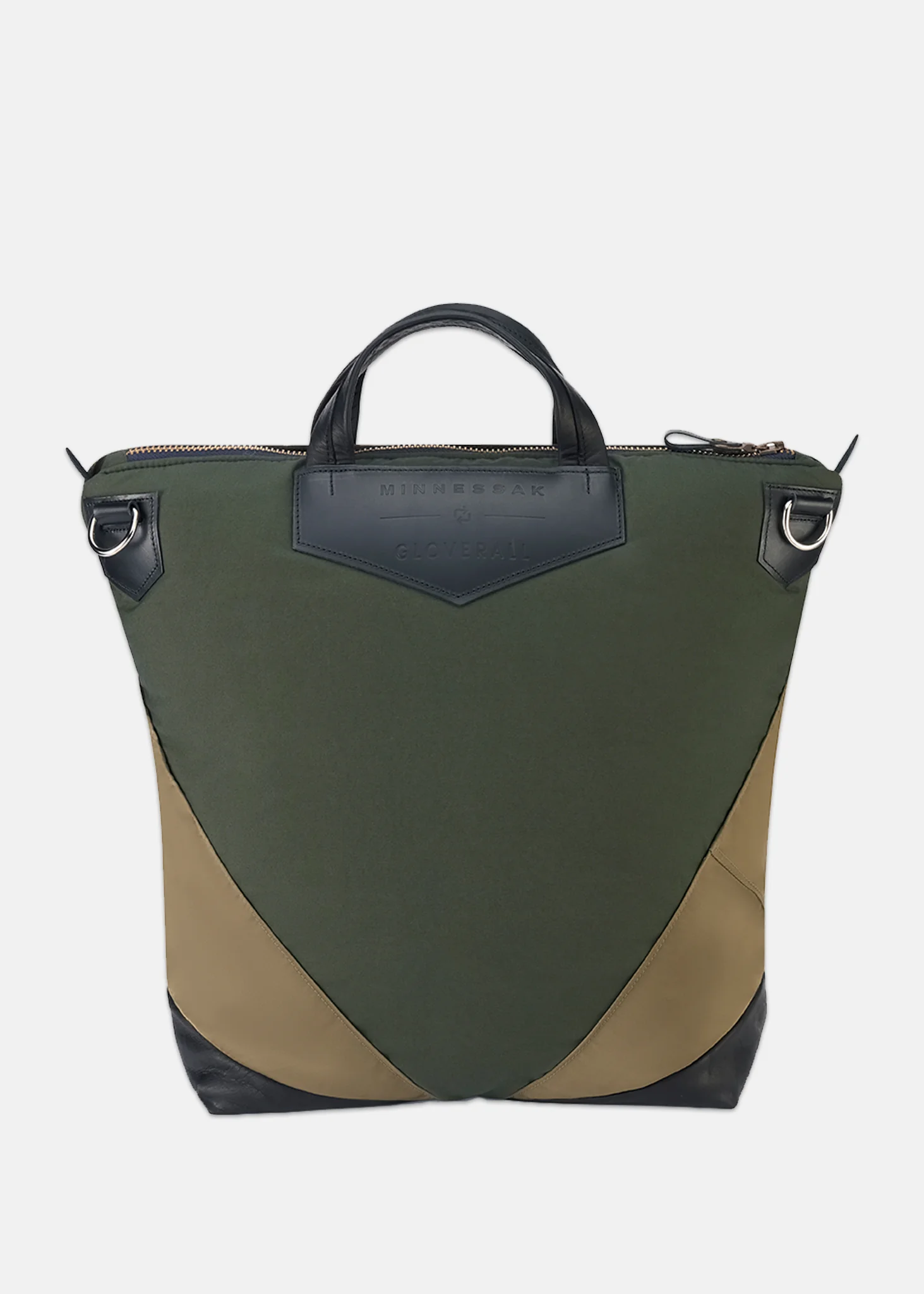 Unisex Gloverall x Minnessak Cross Body Bag Khaki - Image 6