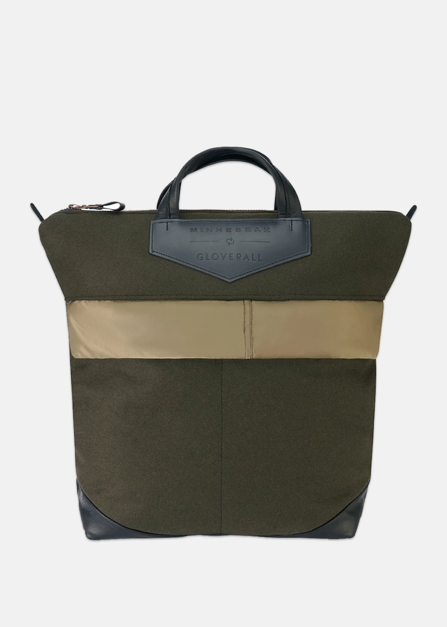 Unisex Gloverall x Minnessak Cross Body Bag Khaki - Image 7