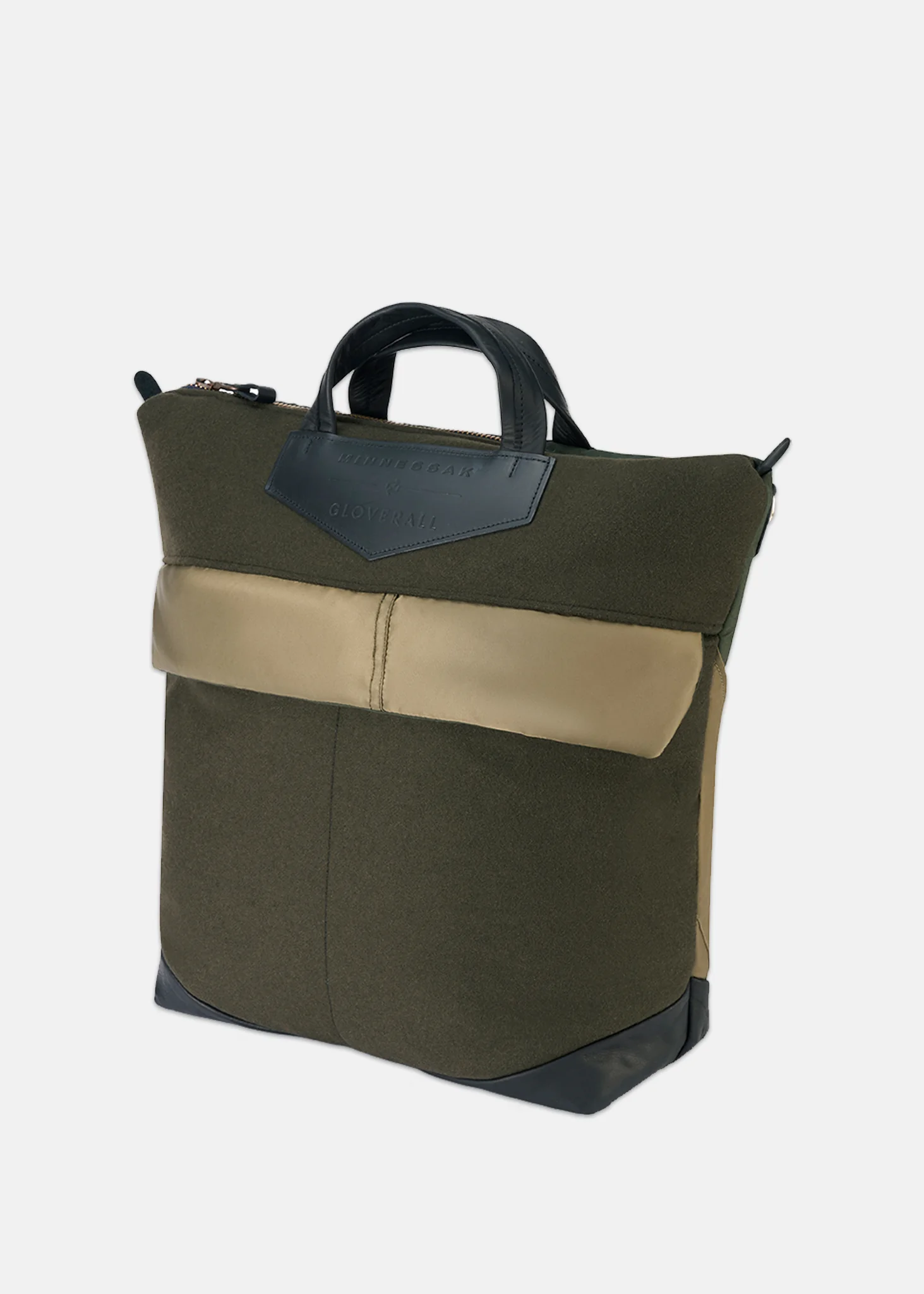 Unisex Gloverall x Minnessak Cross Body Bag Khaki - Image 8