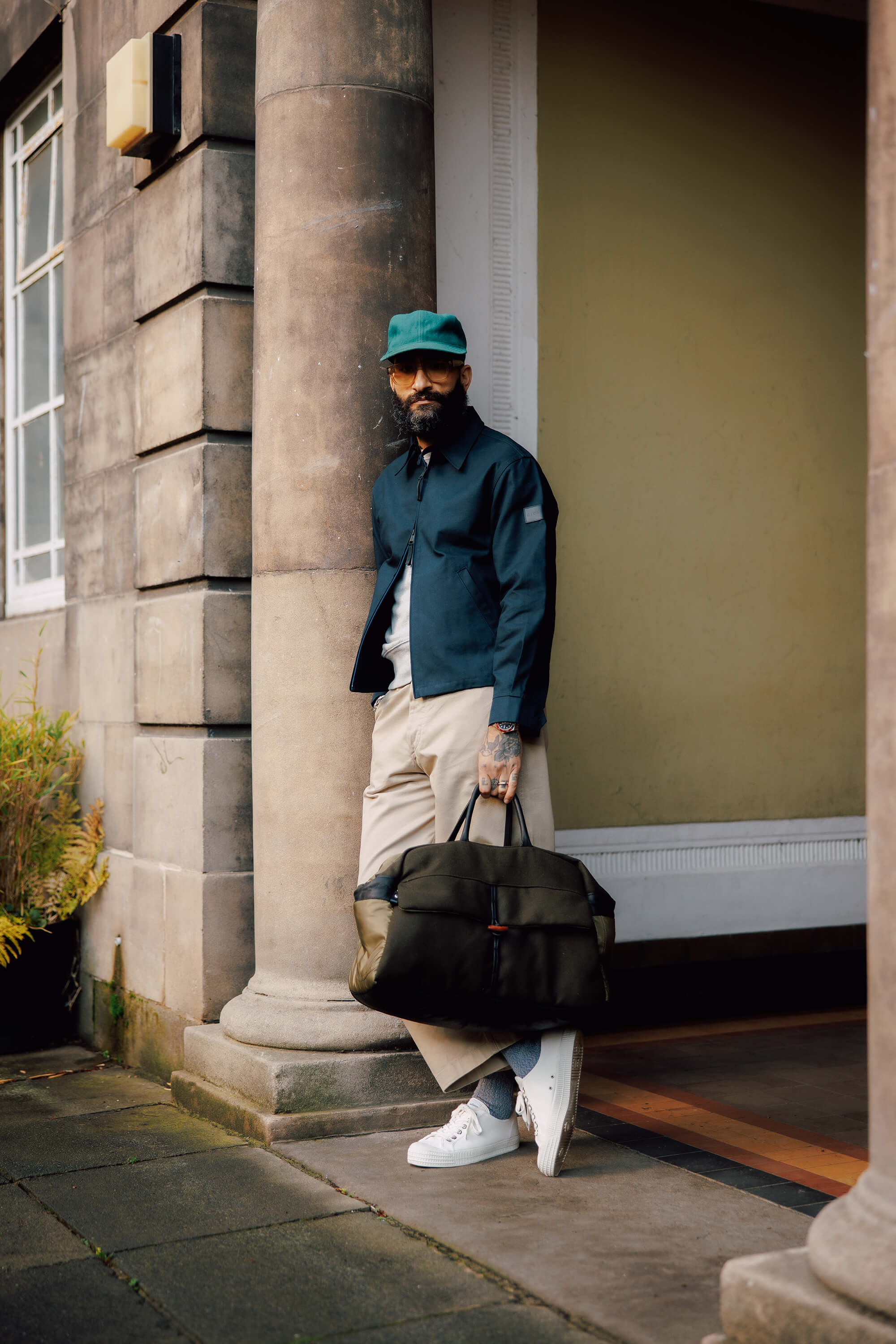 Unisex Gloverall x Minnessak Weekend Bag Navy - Image 9