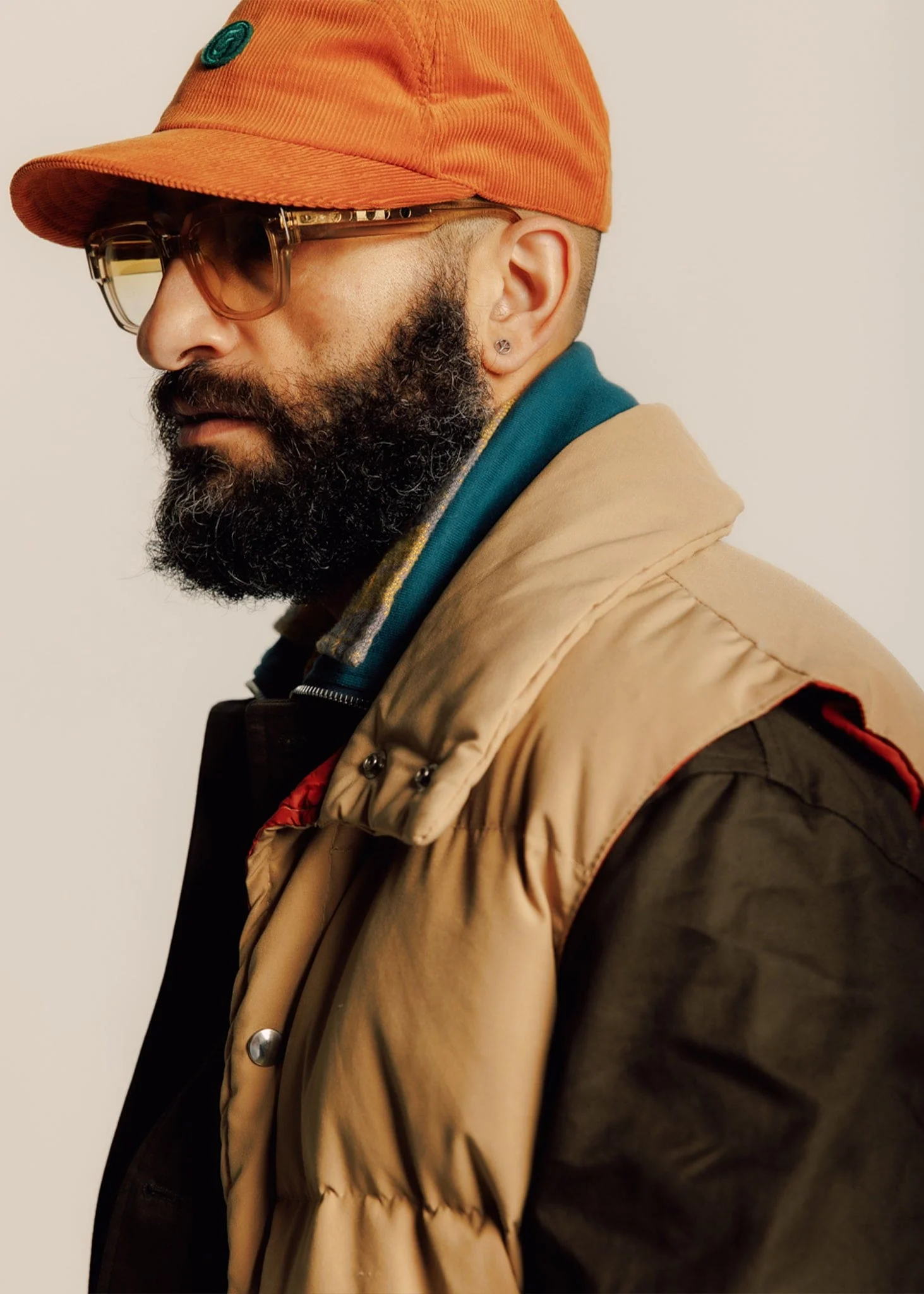 Unisex Renewed Hulme Cap Orange - Image 5