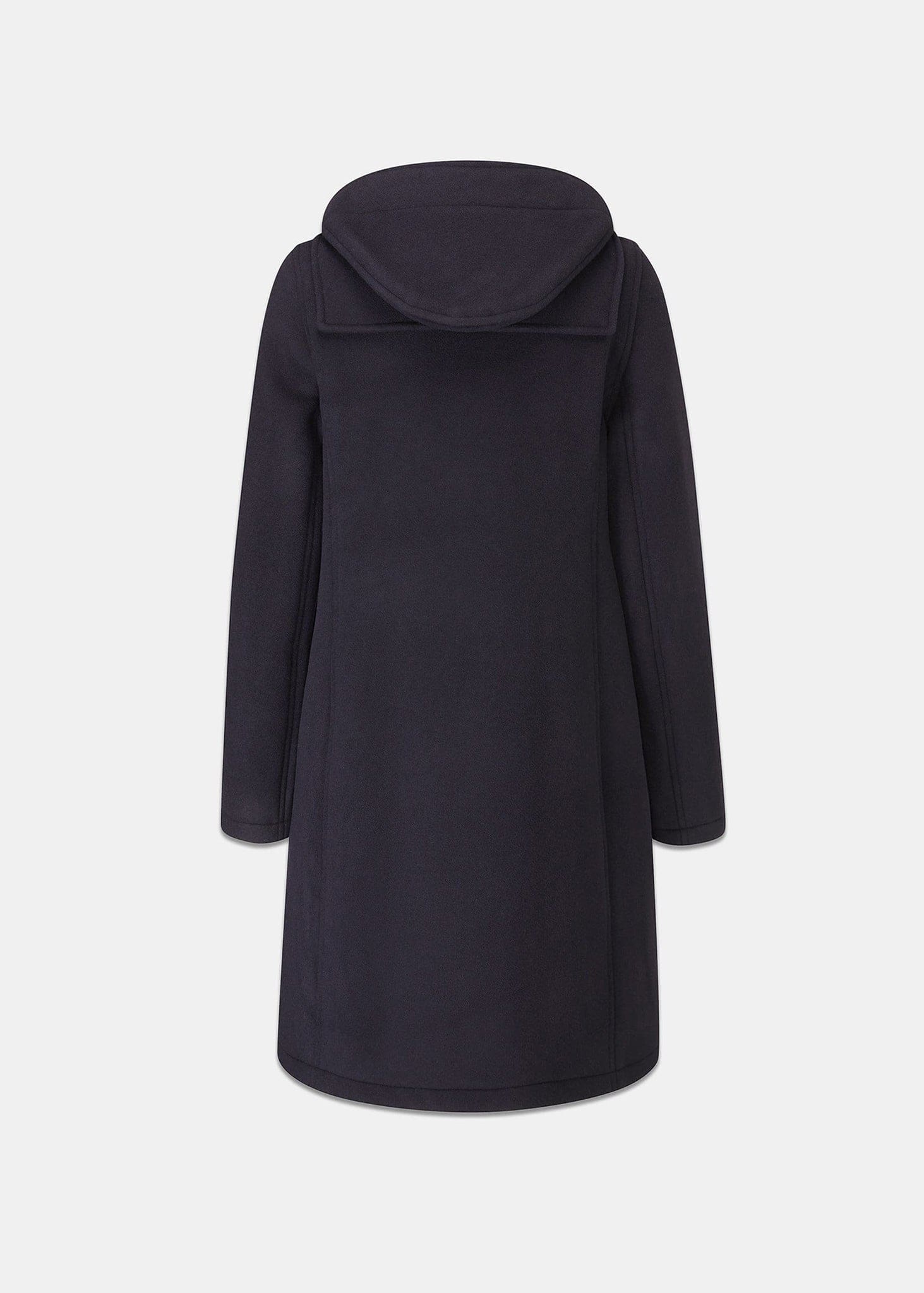 Women's Long Slim Fit Freda Duffle Coat Navy Royal Stewart - Image 5
